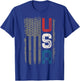 American Flag Vintage USA Patriotic Distressed American Flag T-Shirt - T-Shirt | Royal