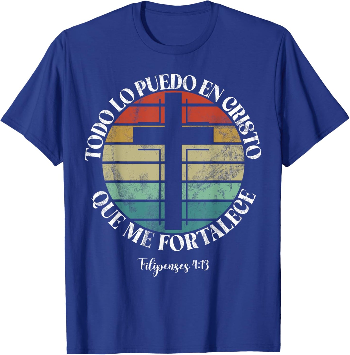 Christian Spanish Español Cristianos Religious Jesus God T-Shirt - T-Shirt | Royal
