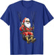 Christmas Santa's Airborne Sleigh Ride Parachuting Xmas T-Shirt - T-Shirt | Royal