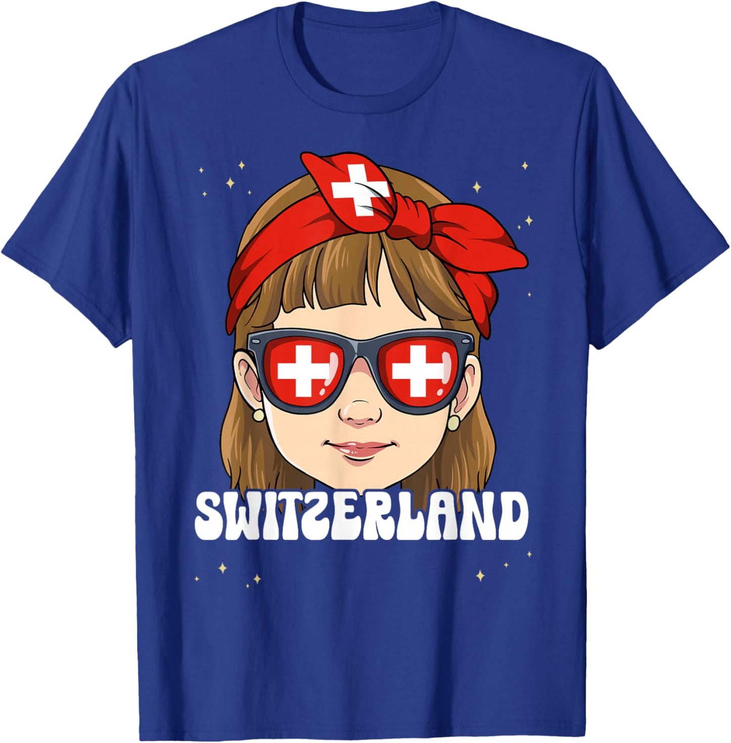 Swiss Girl Switzerland T-Shirt - T-Shirt | Royal