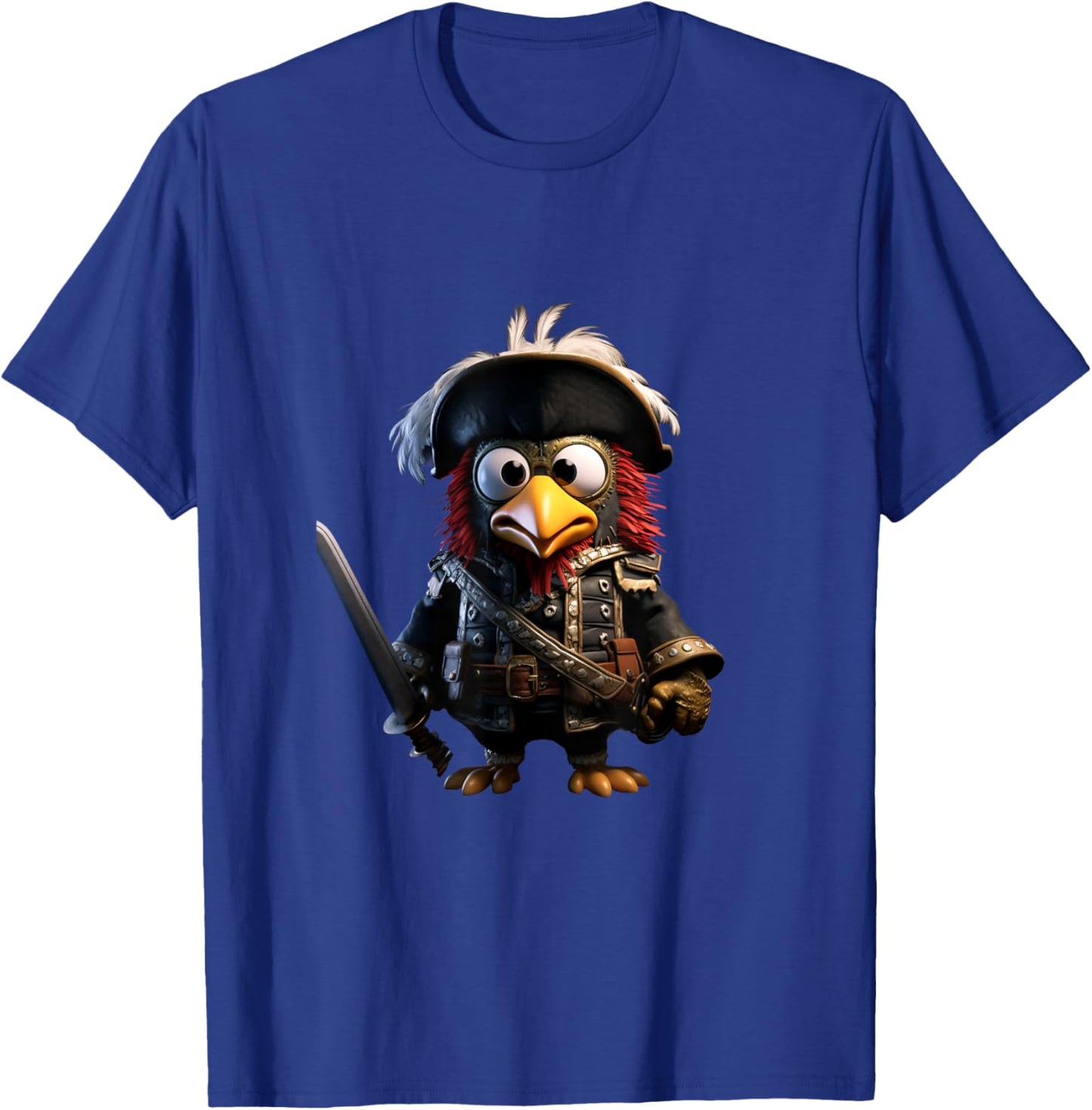 Pirate Chicken Buccaneer Pirate Costume Kids Boys T-Shirt - T-Shirt | Royal