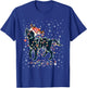 Black Lab Labrador Christmas Tree Light Pajama Dog Xmas T-Shirt - T-Shirt | Royal