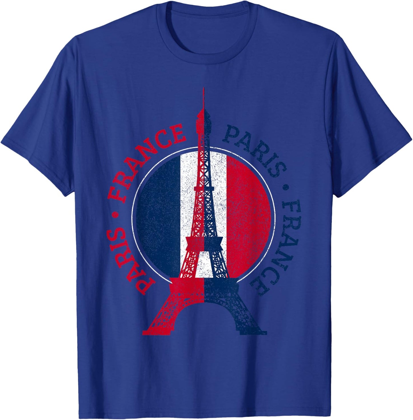 Paris France Eiffel Tower France Flag Travel Souvenir T-Shirt - T-Shirt | Royal