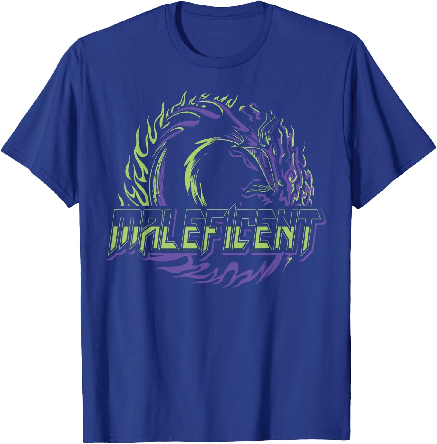 Disney Villains Maleficent Neon Dragon Circle T-Shirt - T-Shirt | Royal