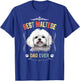 Maltese Dad Ever Vintage Father's Day Dog Lover T-Shirt - T-Shirt | Royal