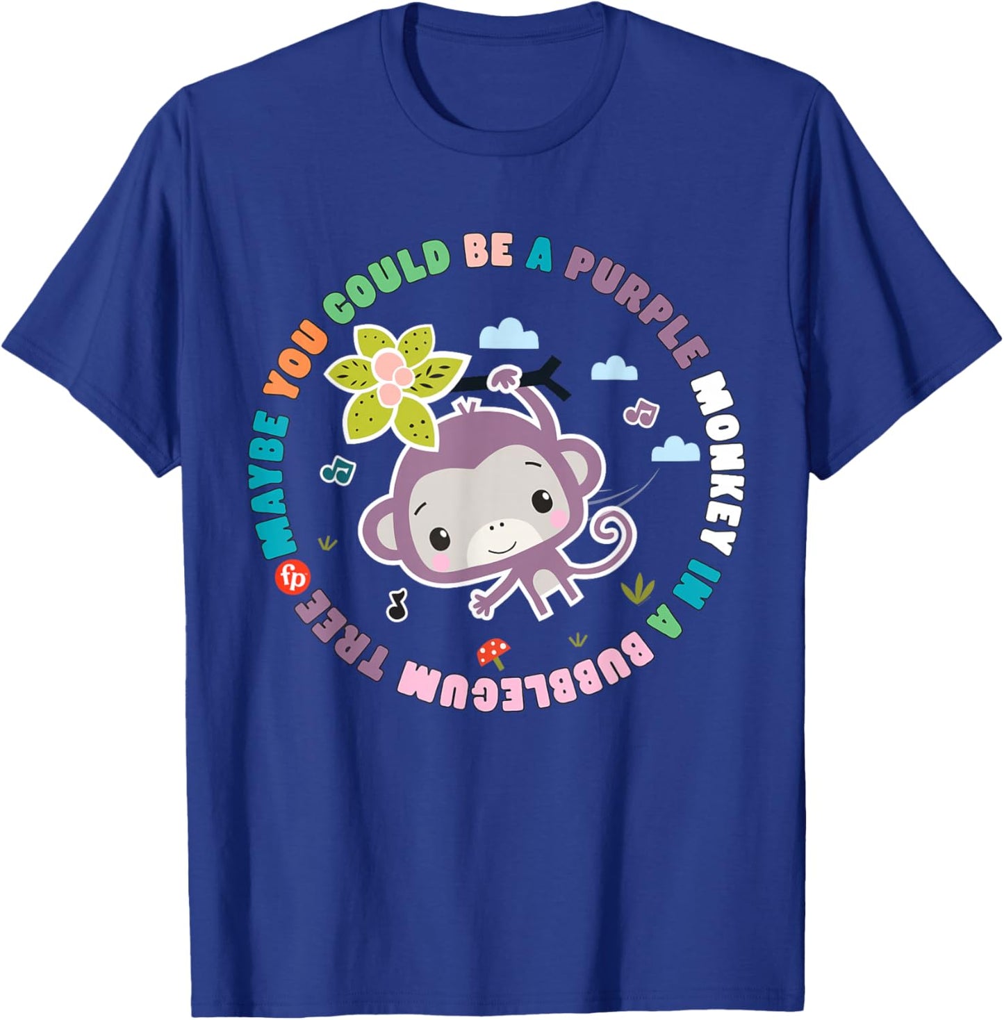 Fisher-Price Purple Monkey - Hanging Purple Monkey T-Shirt - T-Shirt | Royal