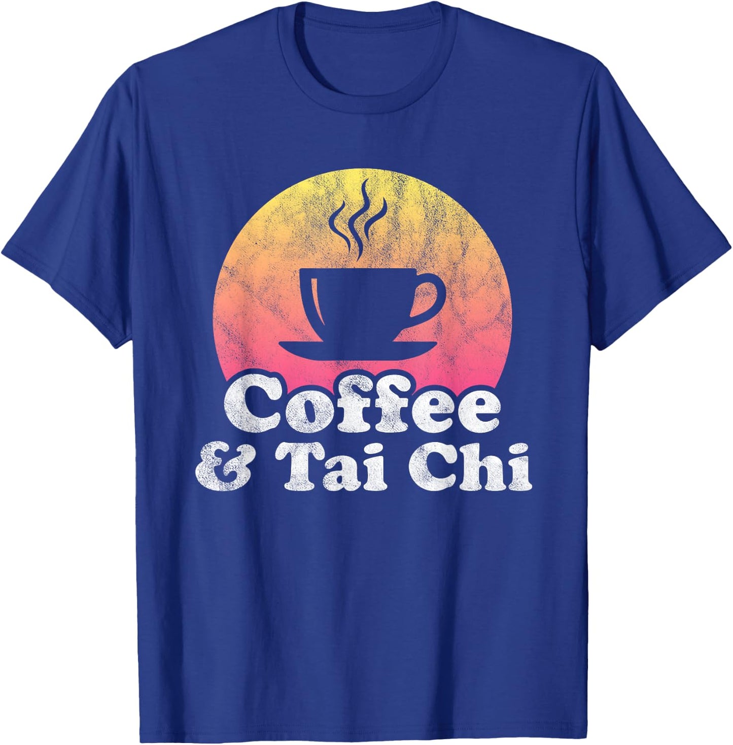 Coffee and Tai Chi T-Shirt - T-Shirt | Royal