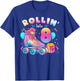 8th Birthday Girl 8 Years, Roller Skates, Number 8 T-Shirt - T-Shirt | Royal