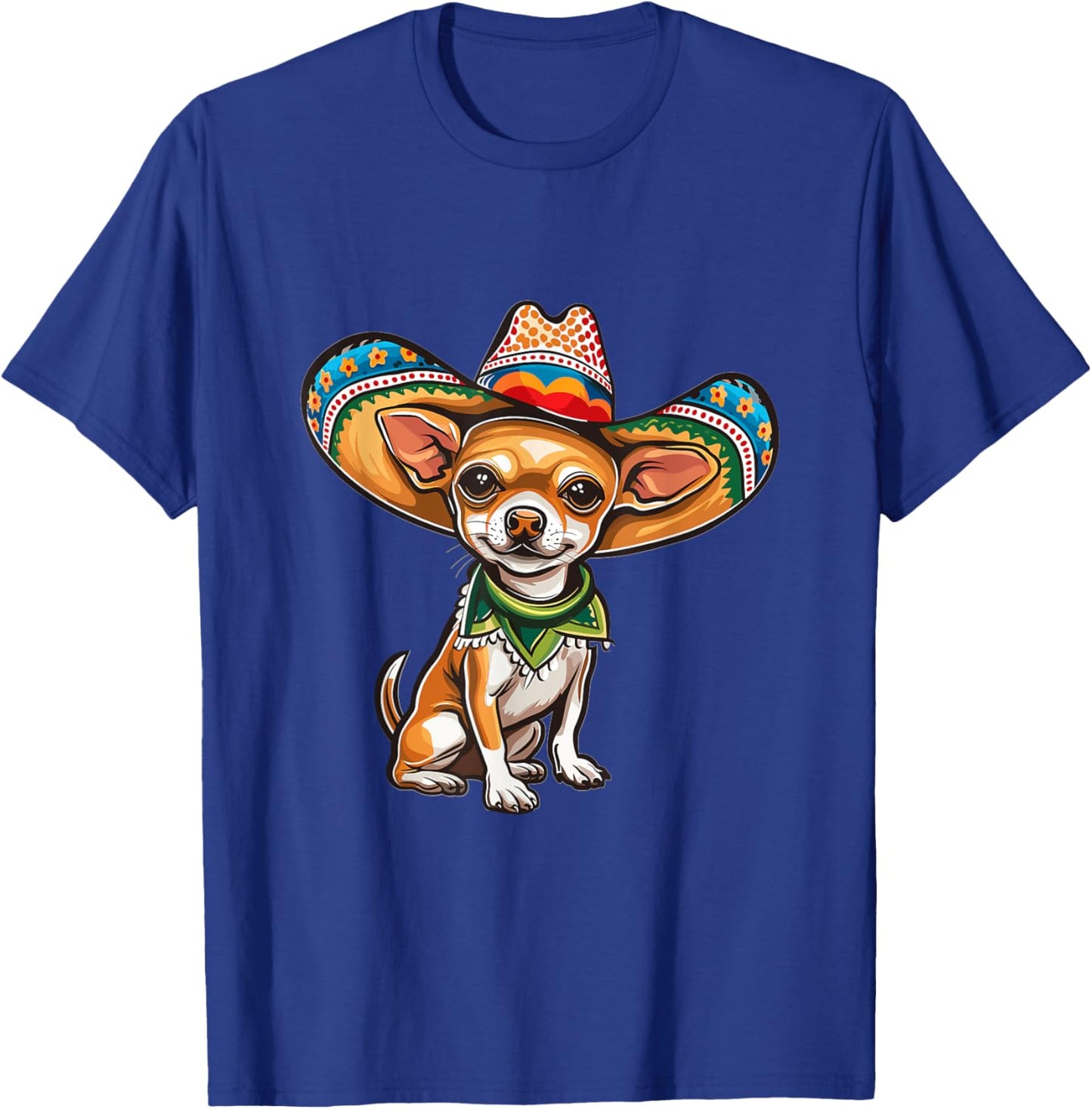 Funny Cinco de Mayo Chihuahua Graphic T-Shirt - T-Shirt | Royal