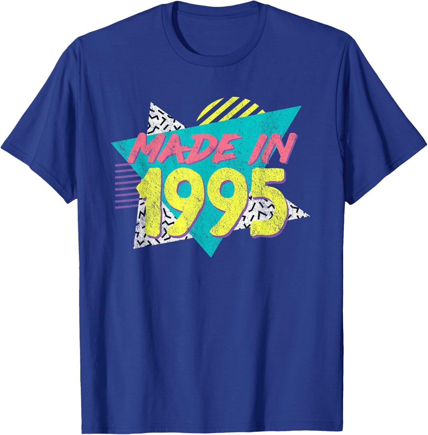 Made in 1995 Retro Vintage 30th Birthday T-Shirt - T-Shirt | Royal