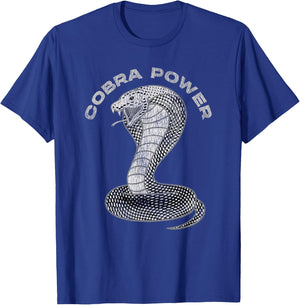 Vintage Distressed King Cobra Power Snake Muscle Car Karate T-Shirt - T-Shirt | Royal