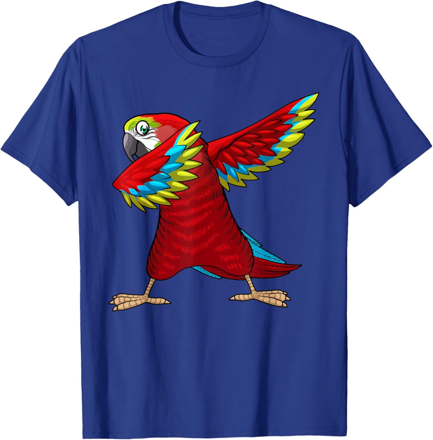 Cool Parrot Art Women Tropical Pet Bird Parrot Lover T-Shirt - T-Shirt | Royal