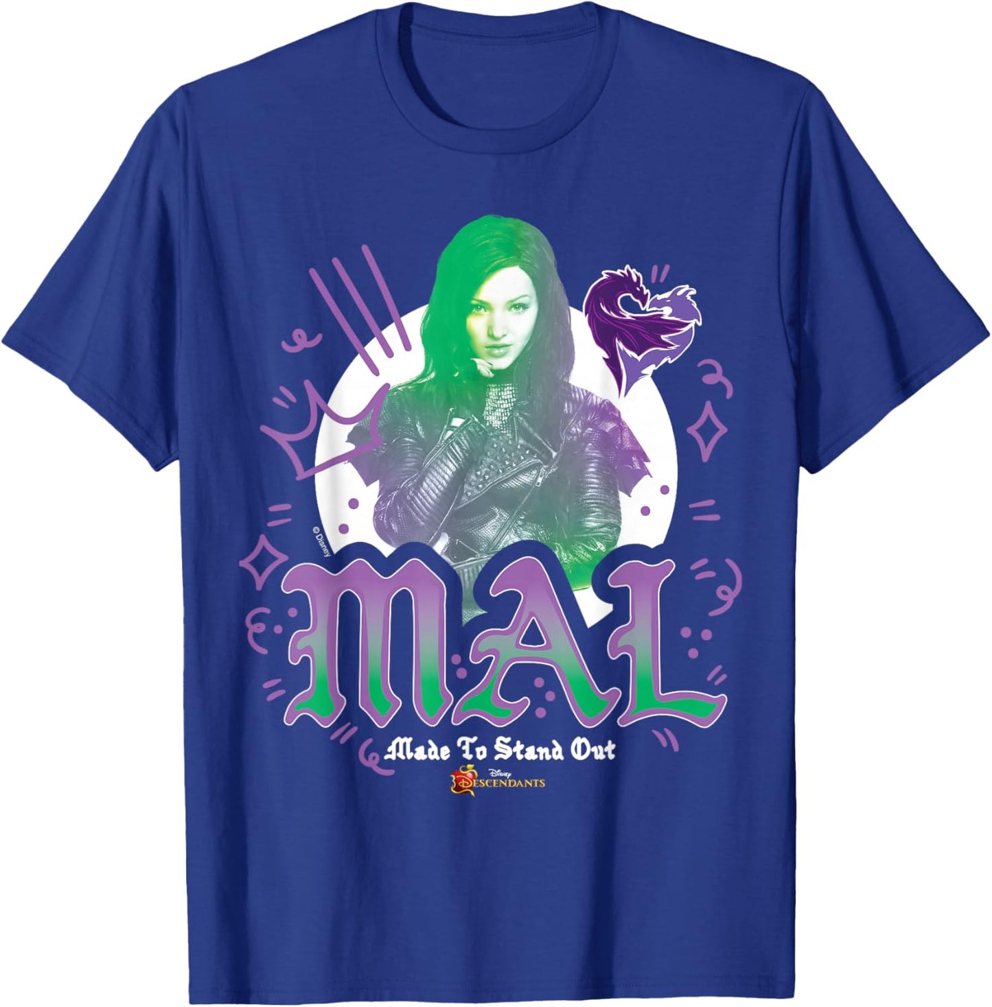 Descendants - Mal Made to Stand Out T-Shirt - T-Shirt | Royal