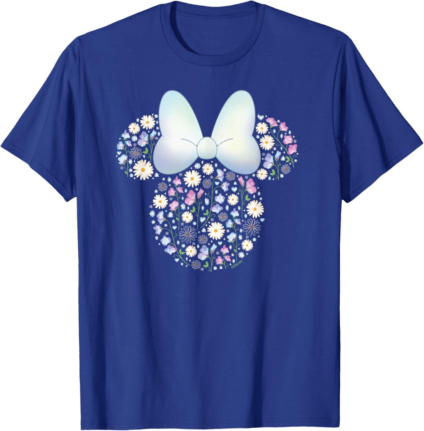 Disney Minnie Mouse April Birth Month Birthstone & Flowers T-Shirt - T-Shirt | Royal