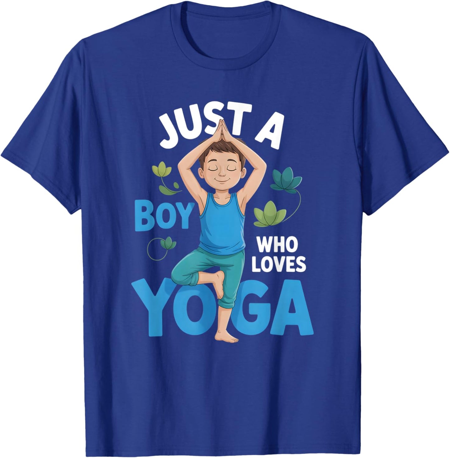Boys Yoga T-Shirt - T-Shirt | Royal