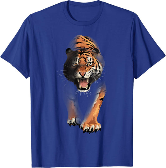 tiger walking for lovers tigers Eyes Animal Wildlife big cat Women Kids T-Shirt - T-Shirt | Royal
