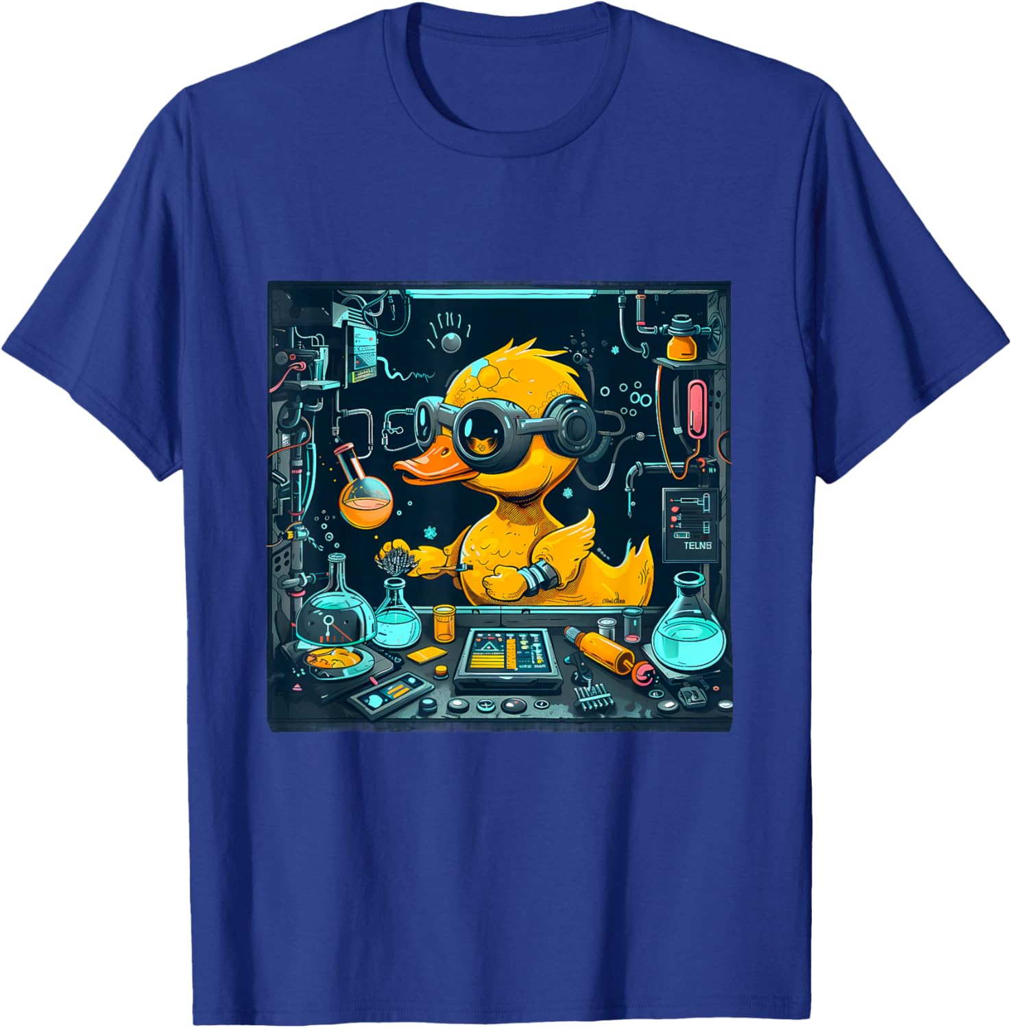 Rubber Duck Physics Chemists Teacher Science Rubber Duckie T-Shirt - T-Shirt | Royal
