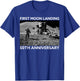 Space Design First Moon Landing 50th Anniversary T-Shirt - T-Shirt | Royal