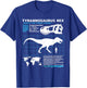 Tyrannosaurus Rex fact sheet Dinosaur Facts T-Shirt - T-Shirt | Royal