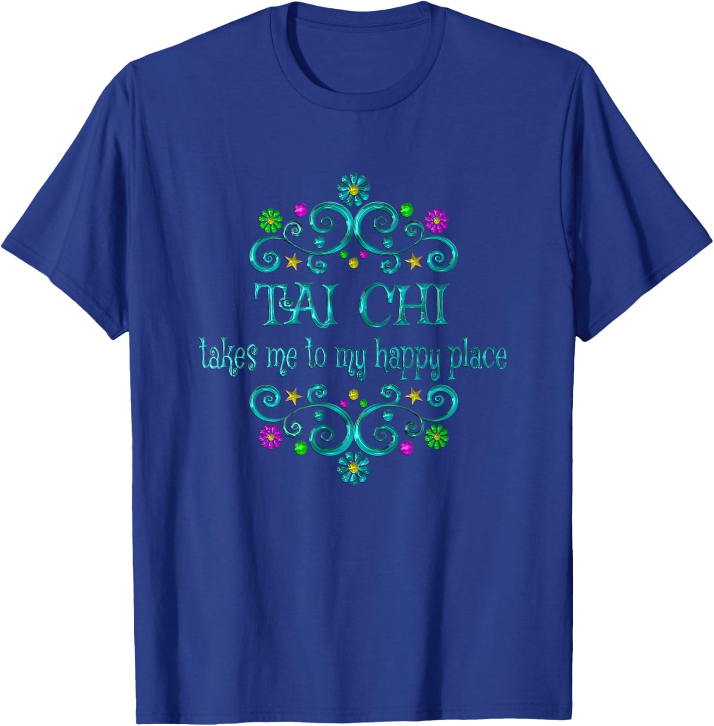 Tai Chi Happy Place T-Shirt - T-Shirt | Royal