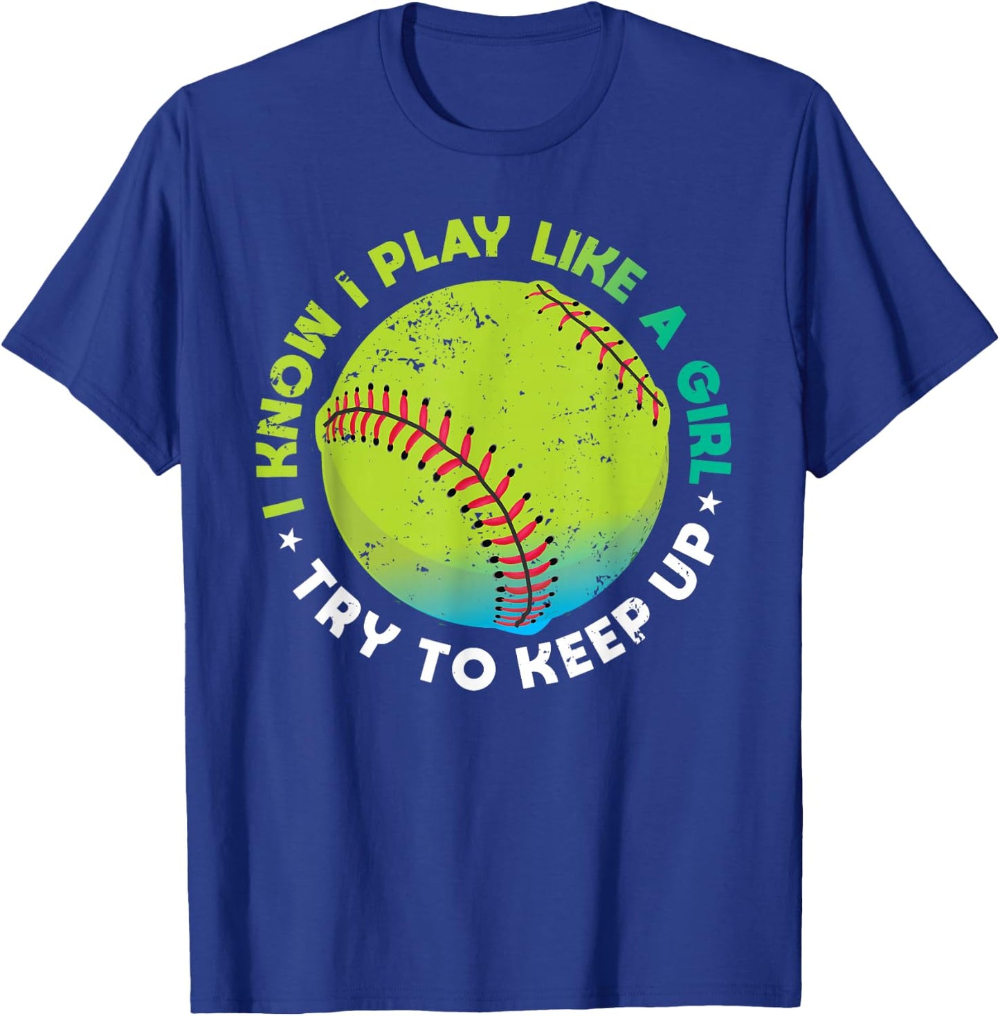Funny Fastpitch Pitcher Softball Game Gift Girls T-Shirt - T-Shirt | Royal