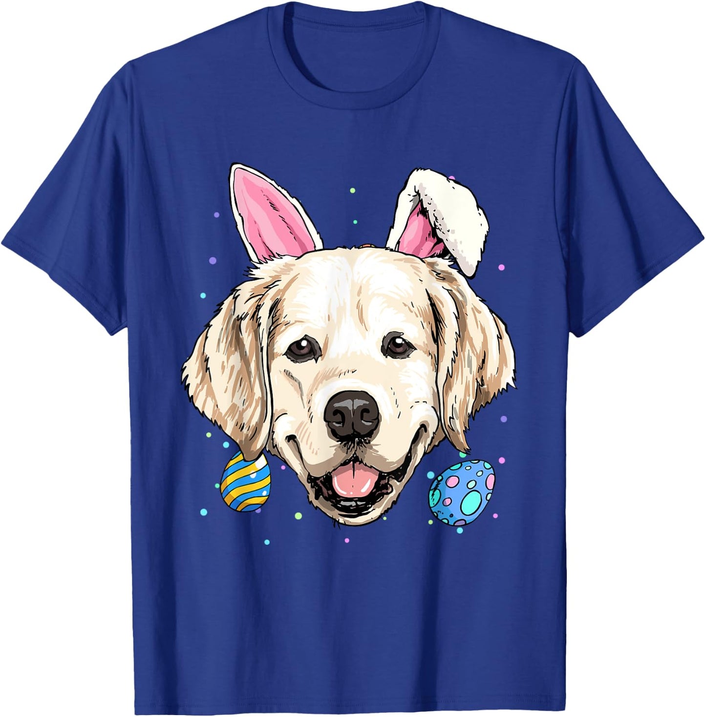Happy Easter Bunny Golden Retriever Puppy Animal Dog Lover Women Kids T-Shirt - T-Shirt | Royal