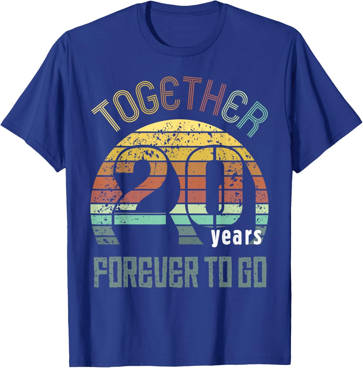 Twenty Years Wedding Anniversary Gifts For Couples Matching T-Shirt - T-Shirt | Royal