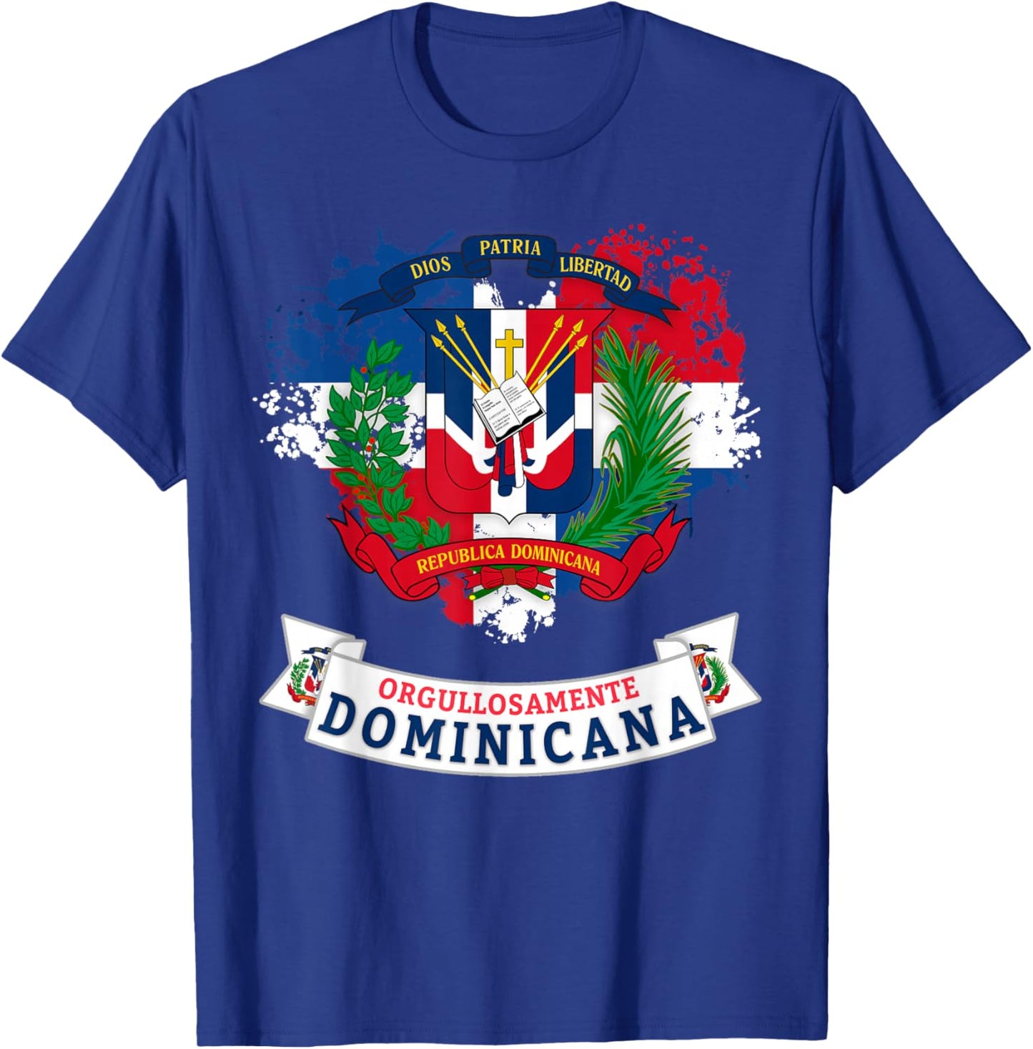 Coat of Arms Republica Dominicana For Kids & Dominican Flag T-Shirt - T-Shirt | Royal
