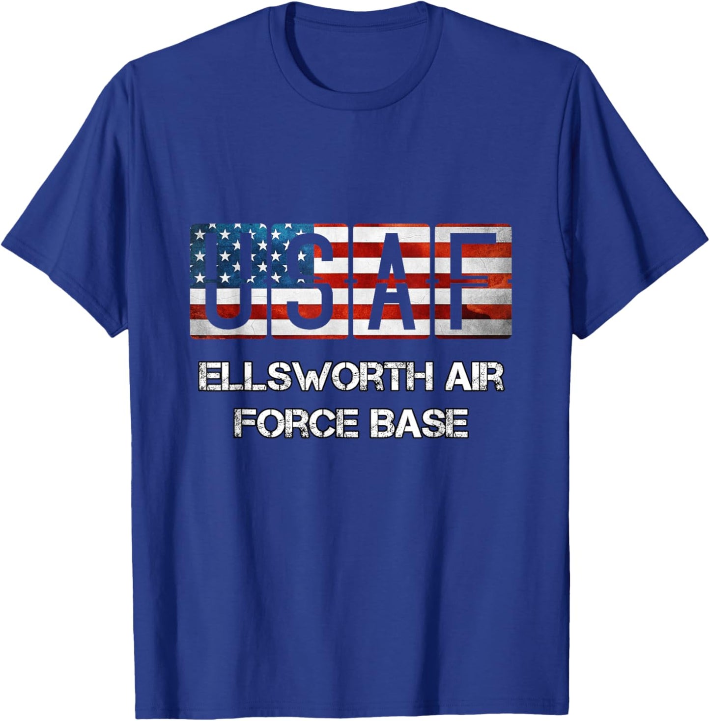 Ellsworth Air Force Base Distressed T-Shirt - T-Shirt | Royal