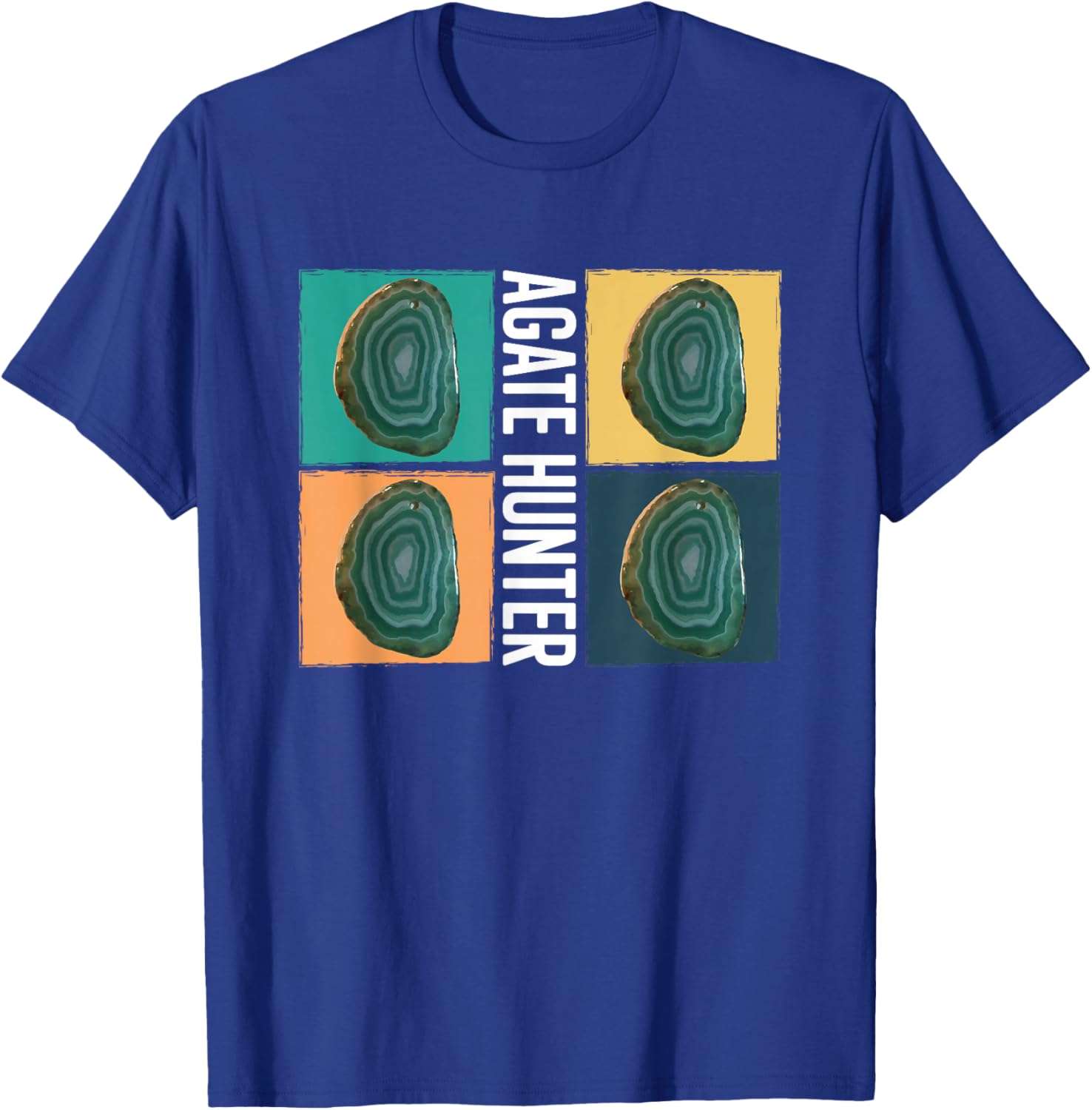Agate Hunter Stones Minerals Collector T-Shirt - T-Shirt | Royal