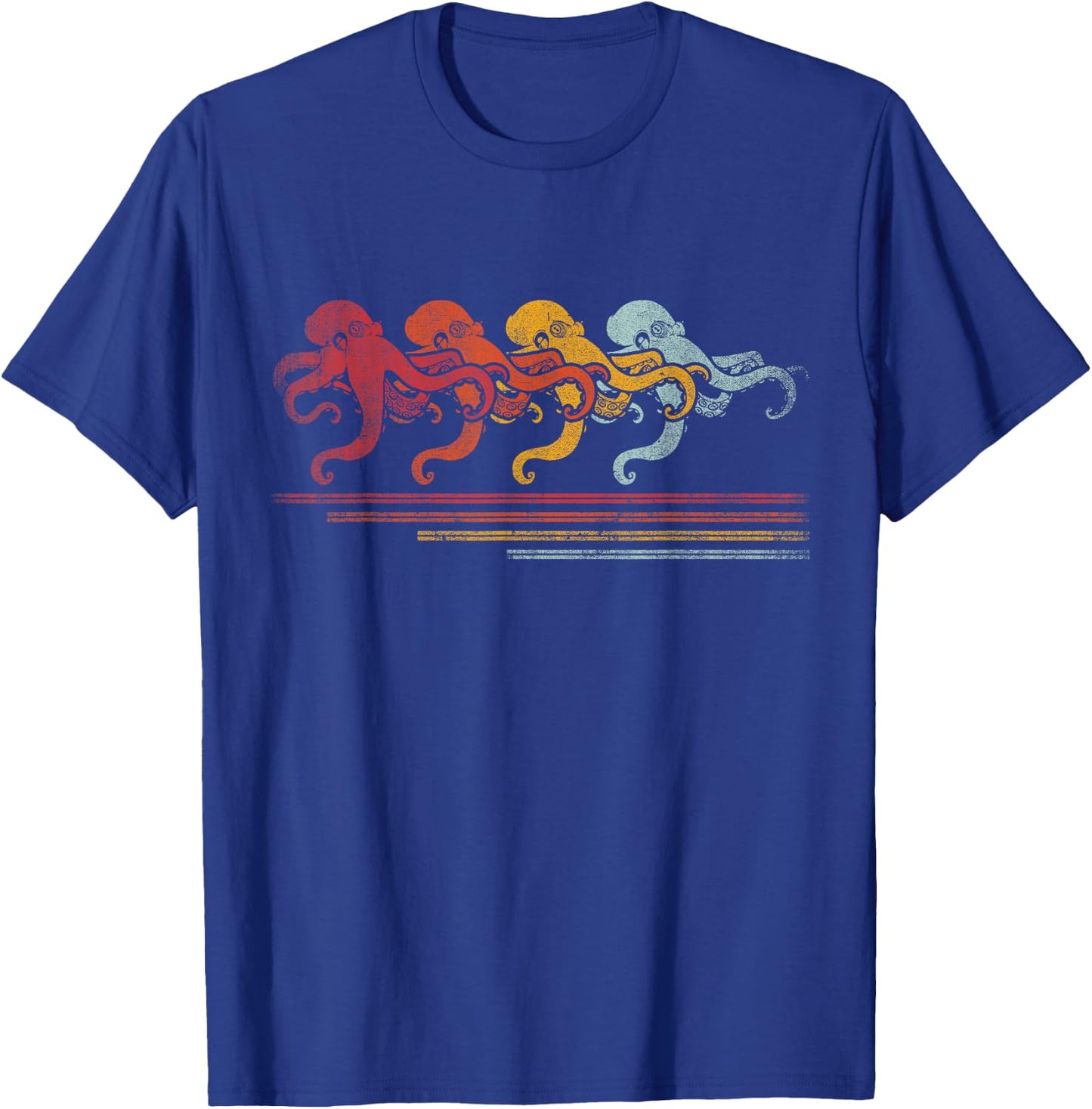 Vintage Octopus T-Shirt - T-Shirt | Royal