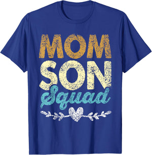 Mommy Son Squad Sons Matching Mom Mother's Day Mother Son T-Shirt - T-Shirt | Royal