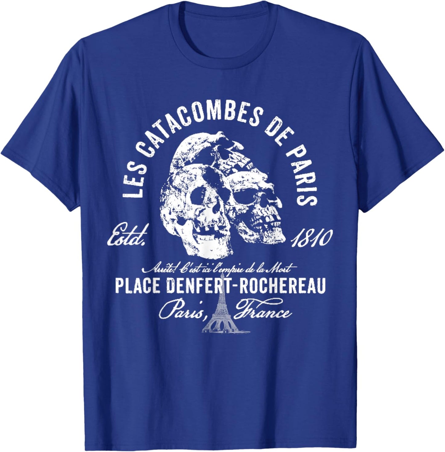 Vintage Paris Catacombs 1810 T-Shirt - T-Shirt | Royal