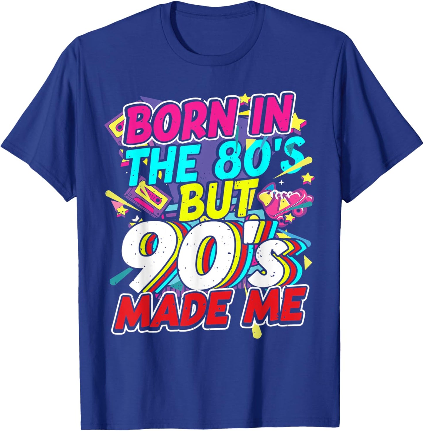 80er 90er Jahre Outfit Party Mottoparty Kostüm Damen Herren T-Shirt - T-Shirt | Royal