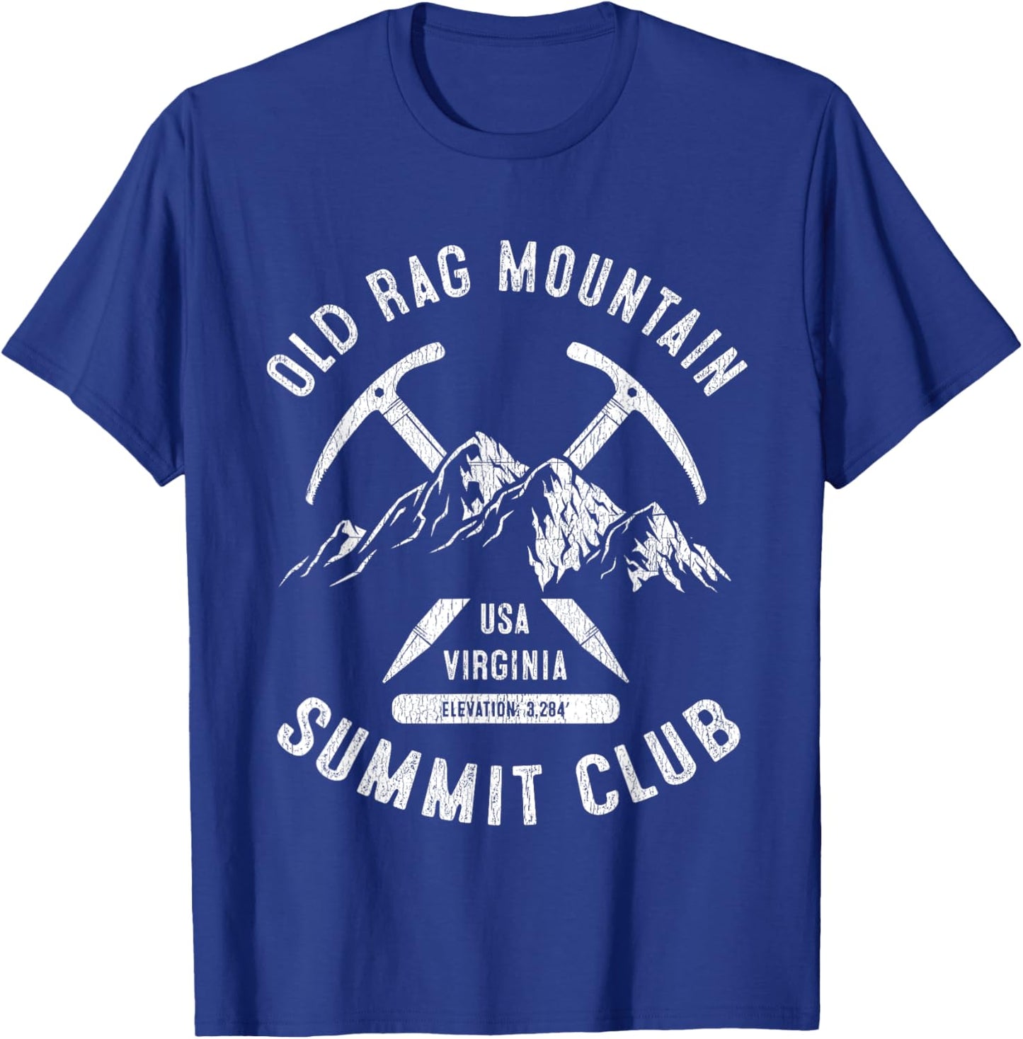 Old Rag Mountain Summit Club I Climbed Old Rag Mountain T-Shirt - T-Shirt | Royal