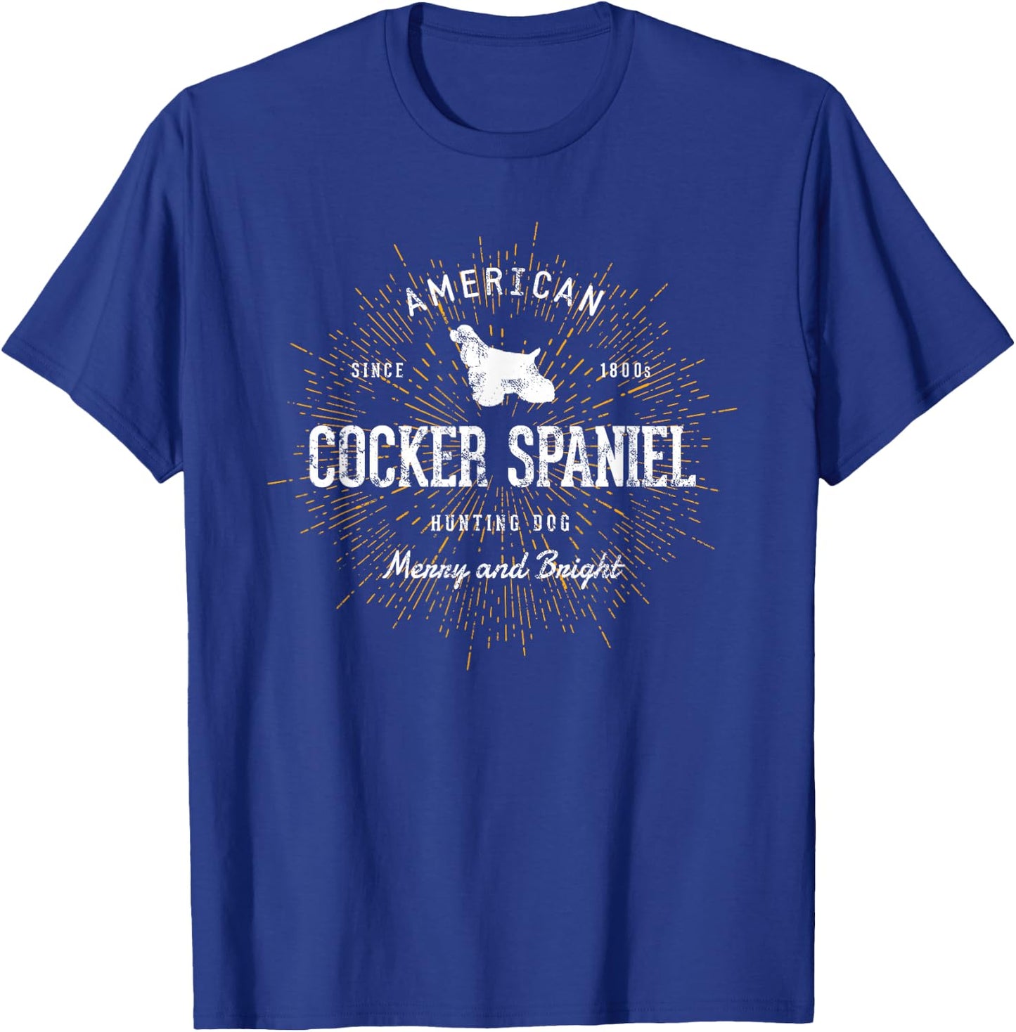 Retro Cocker Spaniel Vintage T-Shirt - T-Shirt | Royal