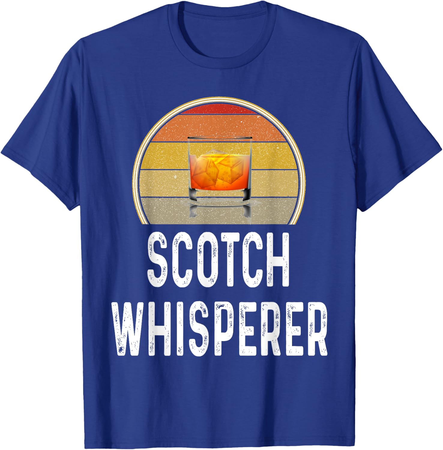Funny Scotch Whisperer Drinking Shirt Drinker Lover Gift T-Shirt - T-Shirt | Royal