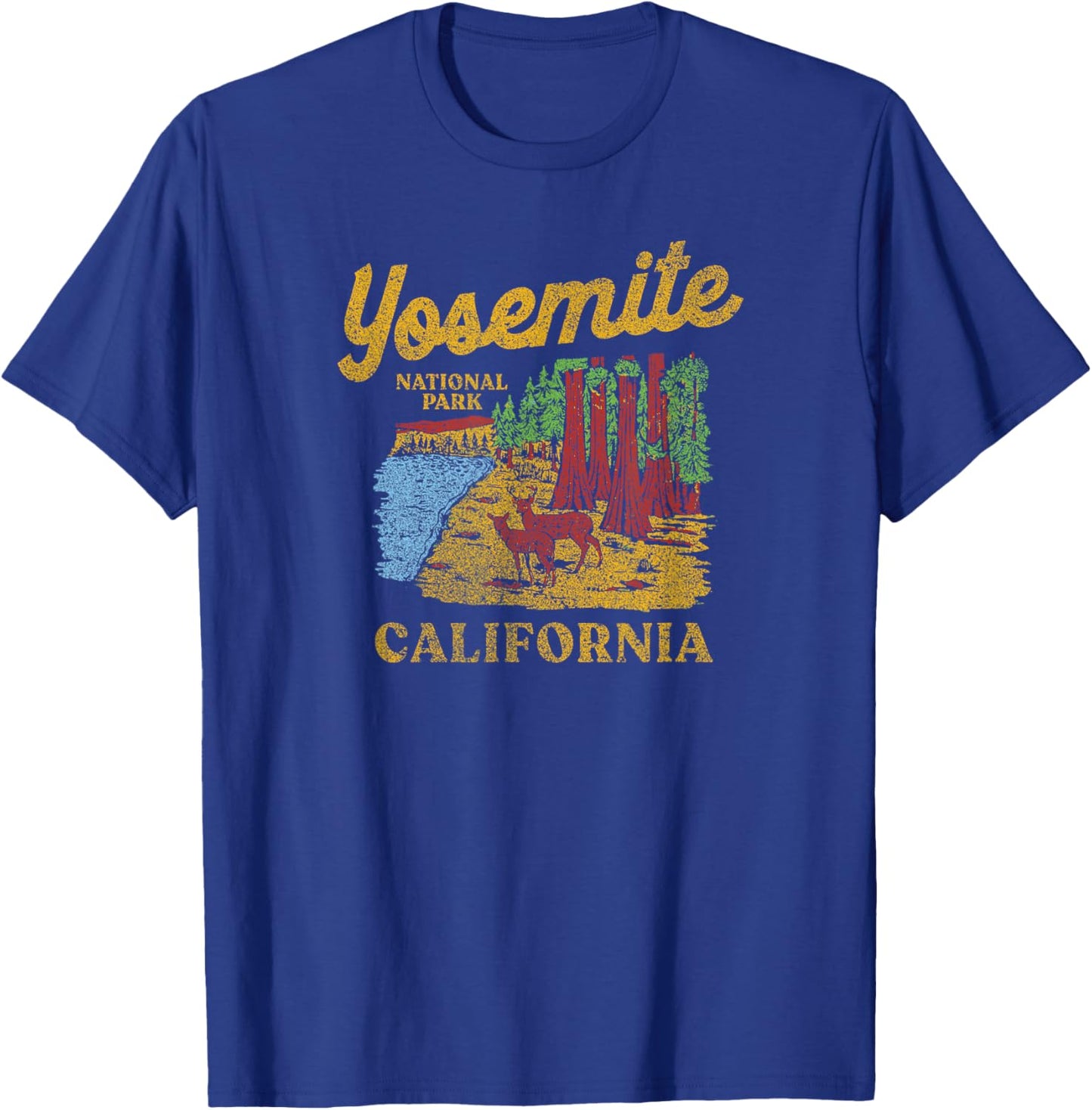 Yosemite National Park Redwoods Graphic T-Shirt - T-Shirt | Royal