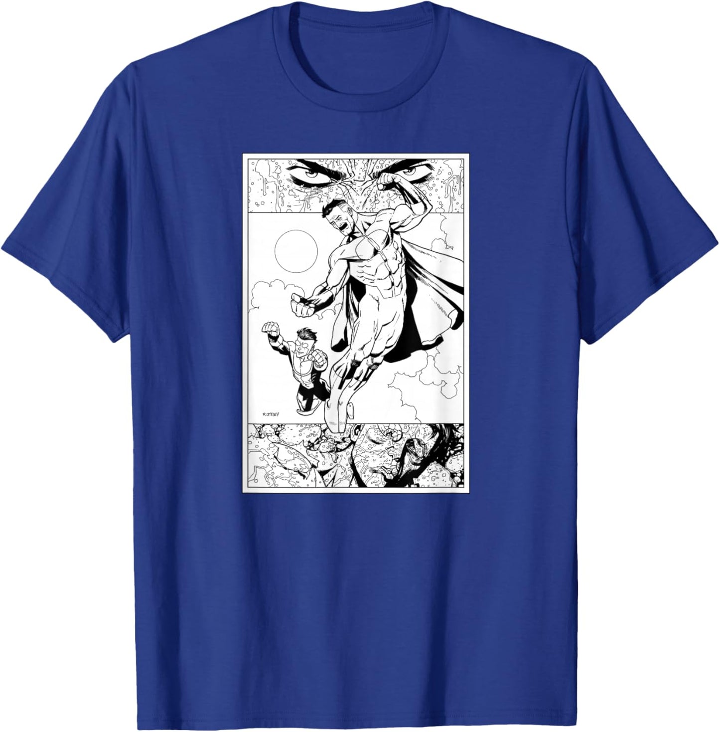 Invincible Omni-Man & Mark T-Shirt - T-Shirt | Royal