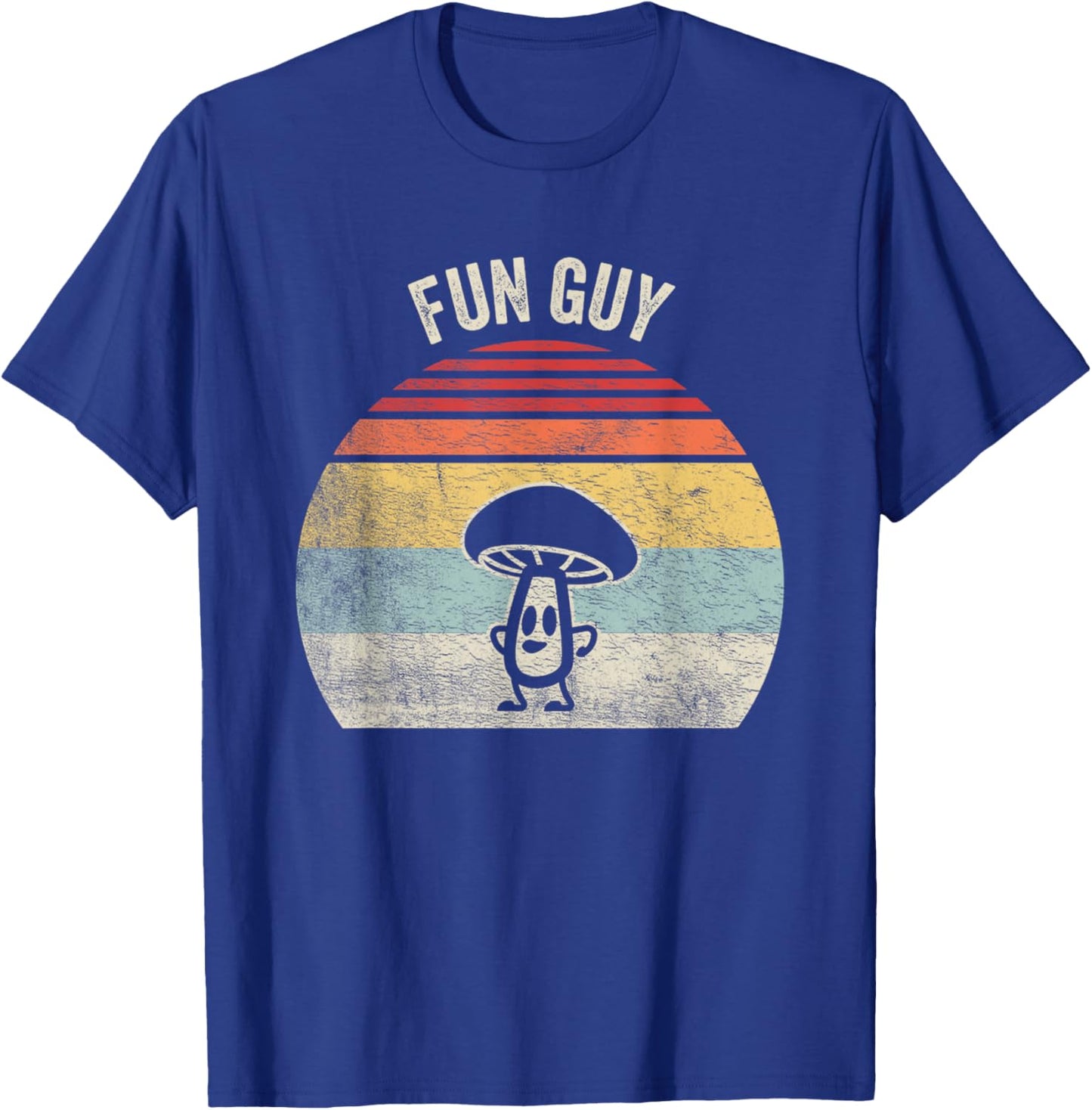 Vintage Fun Guy Fungi Shirt Funny Mushroom Fungus Humor T-Shirt - T-Shirt | Royal