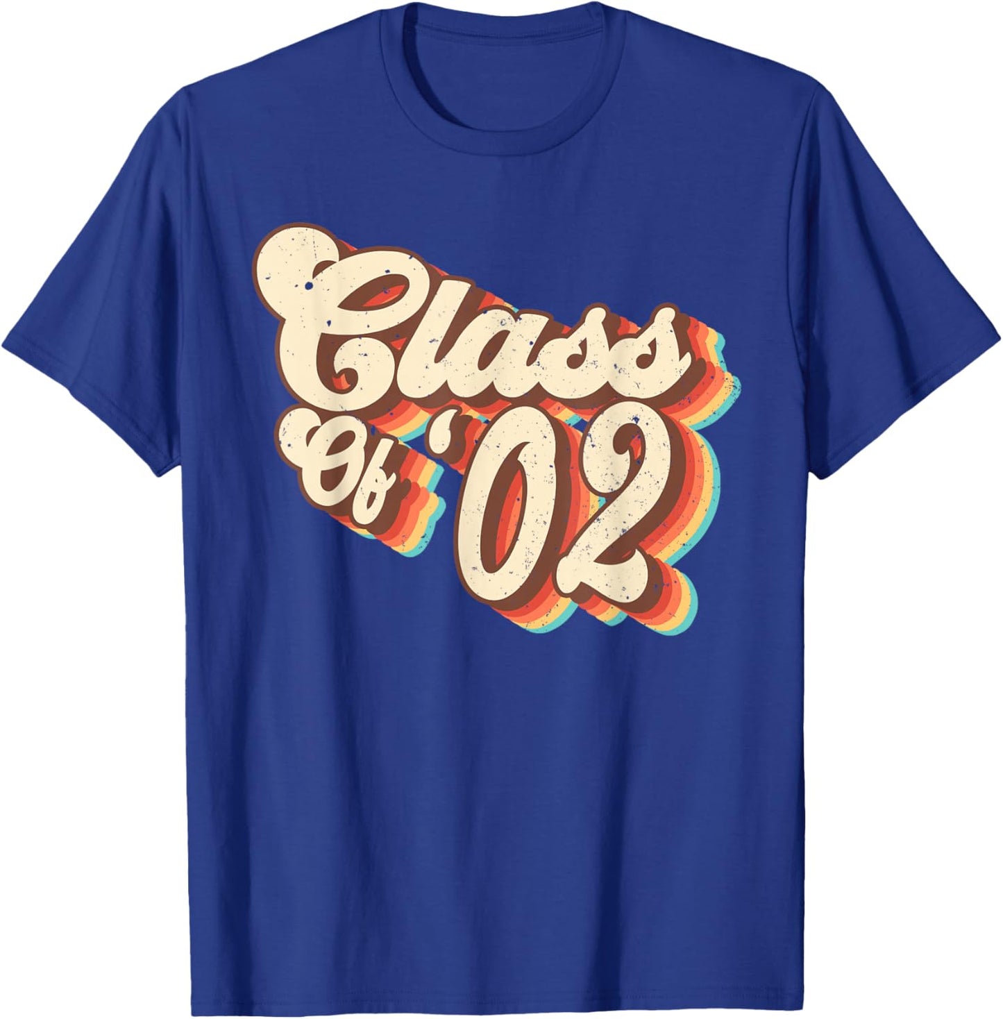 2002 Class Reunion Retro Class Of 02 High School Graduation T-Shirt - T-Shirt | Royal