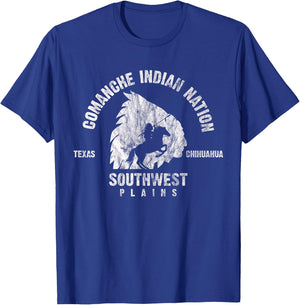 Comanche Native American Indian Pride Chief Respect vintage T-Shirt - T-Shirt | Royal