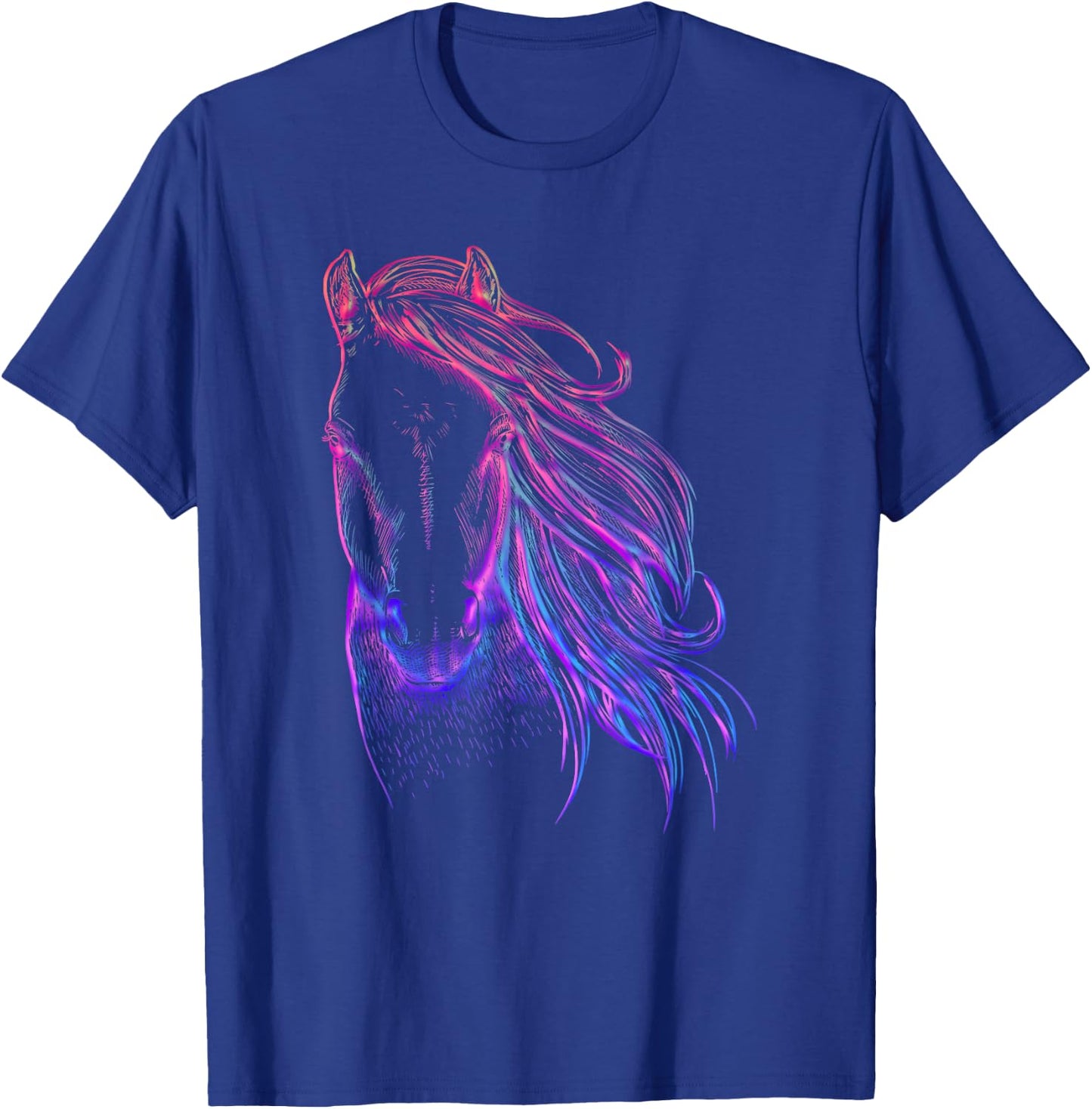Riding solves most problems girls riding horses T-Shirt - T-Shirt | Royal