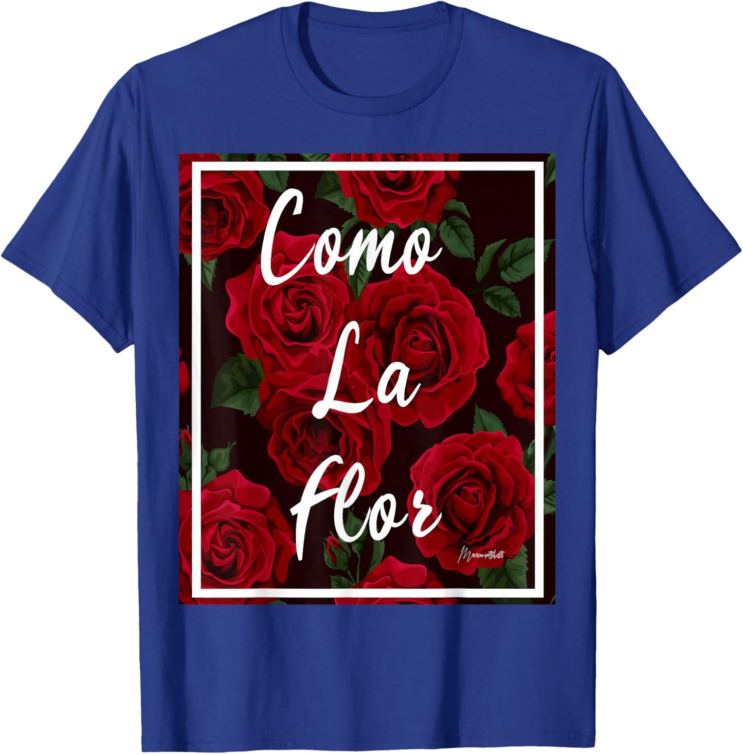 Como LA Flor RED Roses T Shirt T-Shirt - T-Shirt | Royal