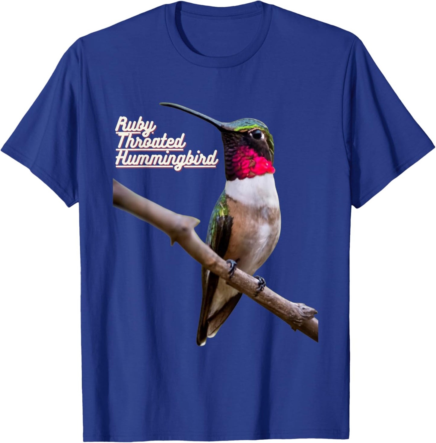 Ruby Throated Hummingbird T-Shirt - T-Shirt | Royal