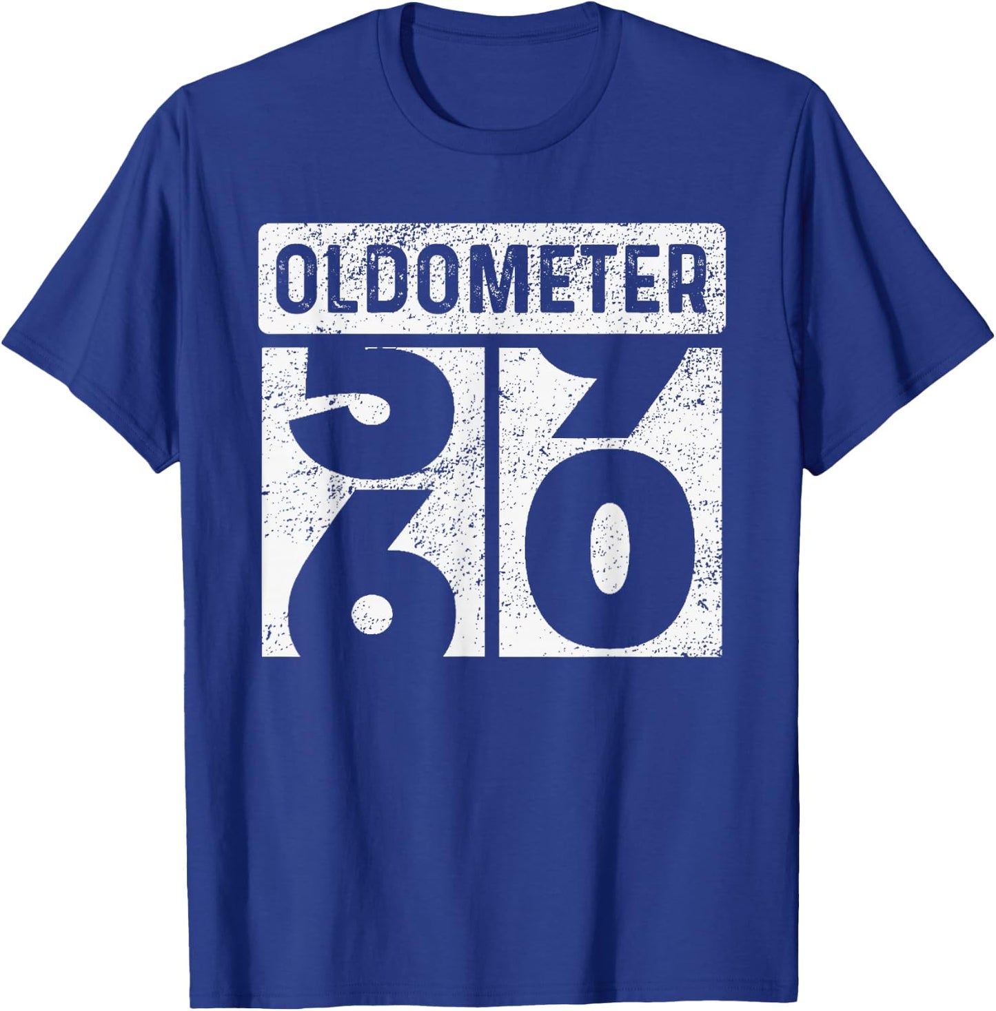 Oldometer Odometer Funny 60th Birthday Gift 60 yrs Old Joke T-Shirt - T-Shirt | Royal
