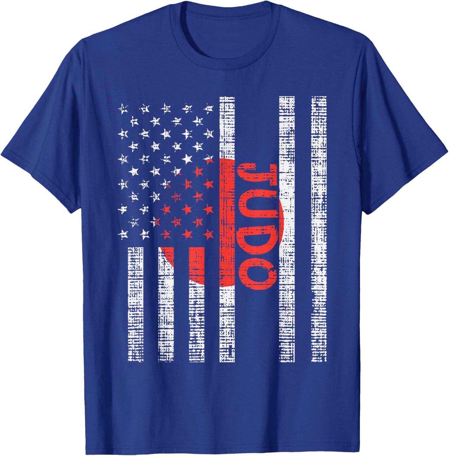US Japan Flag Judo Vintage Patriotic Martial Art Judoka Gift Kids Men T-Shirt - T-Shirt | Royal