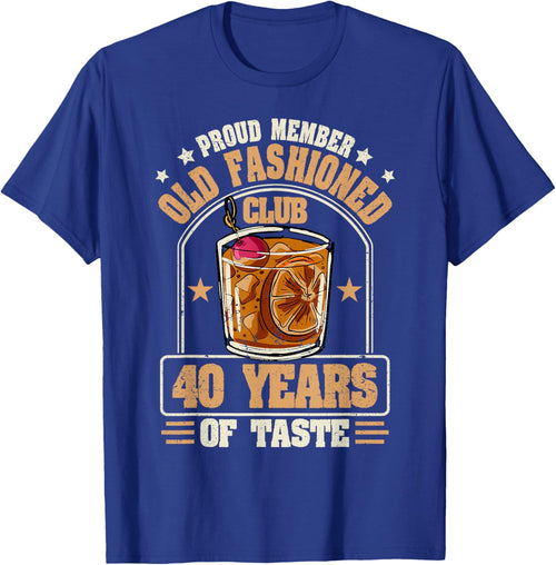 40 Years Old Fashioned Whiskey Cocktail 40th Birthday
