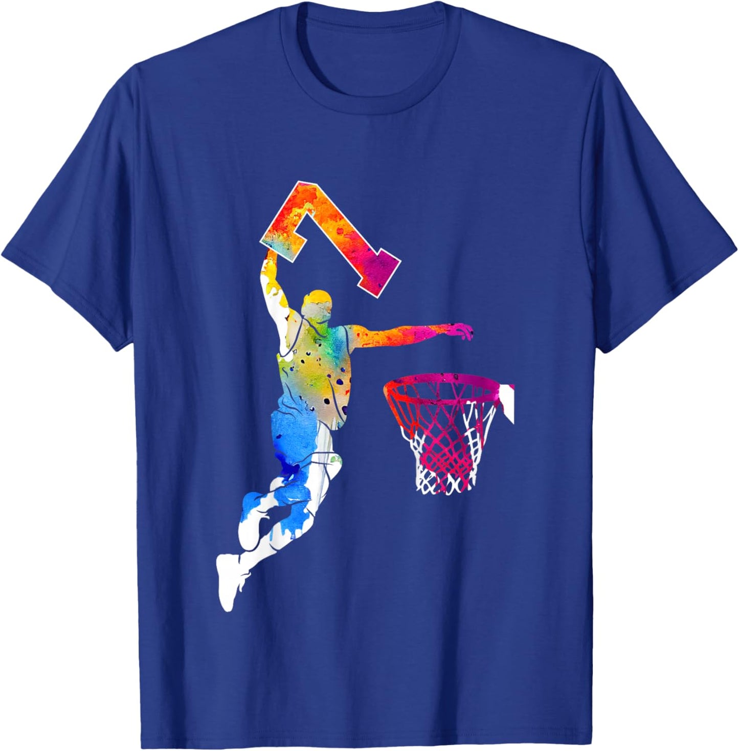7 Jahre Basketball 7. Geburtstag T-Shirt - T-Shirt | Royal