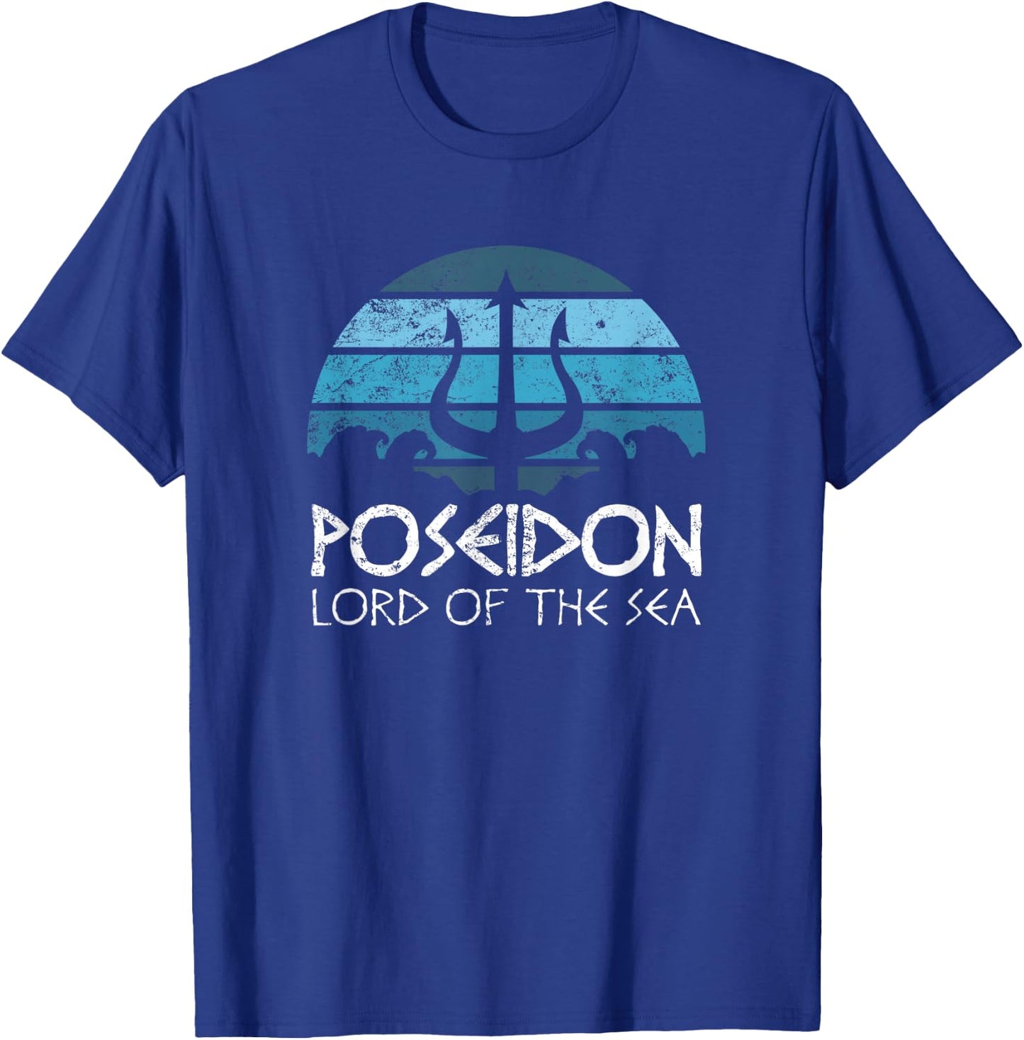 Poseidon Trident T Shirt Greek Gods Lord of The Sea T-Shirt - T-Shirt | Royal
